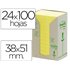 Bloc De Notas Adhesivas Quita Y Pon Reciclada En Torre Post-It 38 X 51 Mm 24 Blocs 653 Reciclado