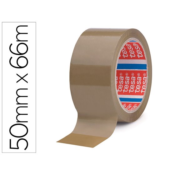 Cinta Adhesiva Tesa Marron Pp 66 Mt X 50 Mm Para Embalaje