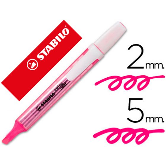 Rotulador Stabilo Marcador Fluorescente Swing Cool Rosa