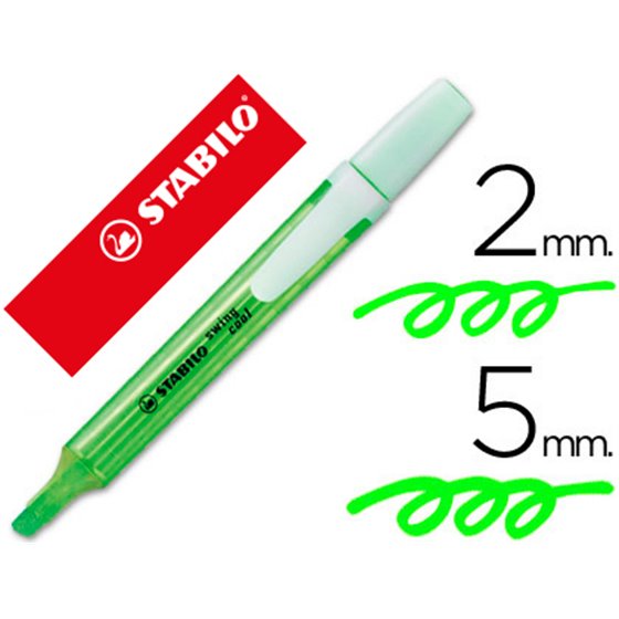 Rotulador Stabilo Marcador Fluorescente Swing Cool Verde