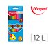 Lapices De Colores Maped Triangulares Caja De 12 Unidades Colores Surtidos