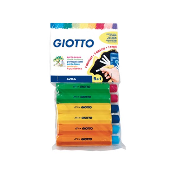 Portatizas Plastico Giotto Blister De 5+1 De Regalo