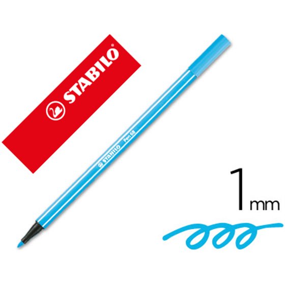 Rotulador Stabilo Acuarelable Pen 68 Azul Celeste 1 Mm