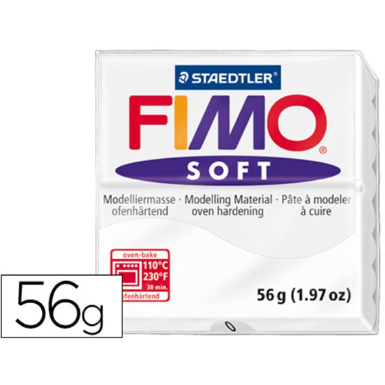 Pasta Staedtler Fimo Soft 57 Gr Color Blanco