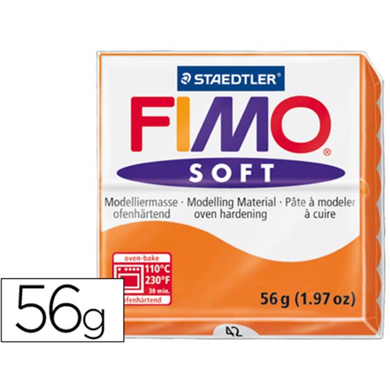 Pasta Staedtler Fimo Soft 57 Gr Color Naranja