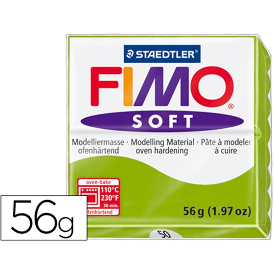 Pasta Staedtler Fimo Soft 57 Gr Color Verde Manzana