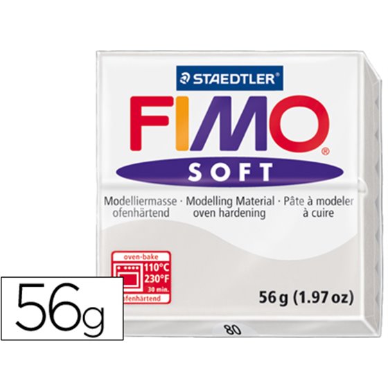 Pasta Staedtler Fimo Soft 57 Gr Color Gris