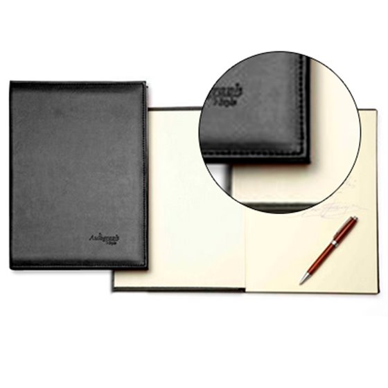 Libro De Firmas Autograph 6876 Tapa Acolchada Negra 305X210 Mm