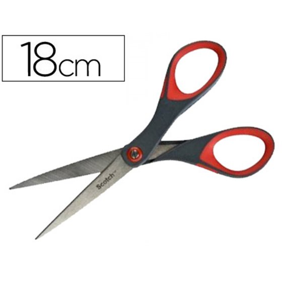 Tijera Oficina Scotch 18 Cm De Acero Inoxidable Con Ajuste De Tension