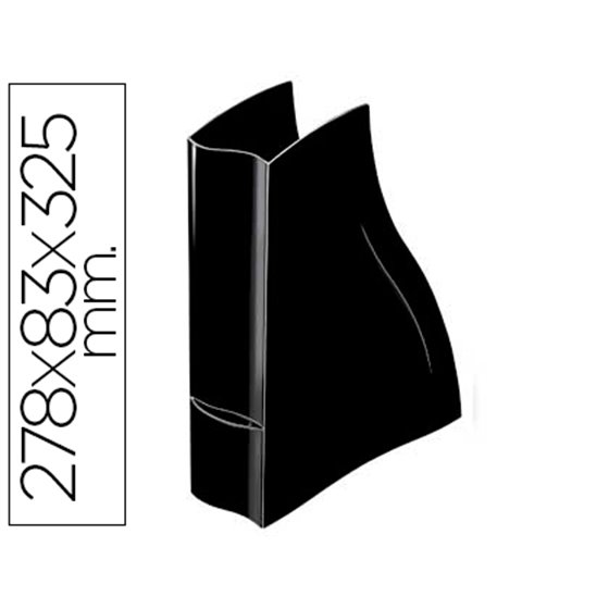 Revistero Cep Ellypse Plastico Negro