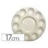 Paleta Plastico Artist Circular Con 10 Huecos Tamaño 17Cm