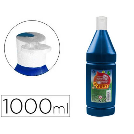 Tempera Liquida Jovi Escolar 1000 Ml Azul Ultramar