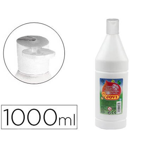 Tempera Liquida Jovi Escolar 1000 Ml Blanco