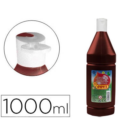 Tempera Liquida Jovi Escolar 1000 Ml Marron