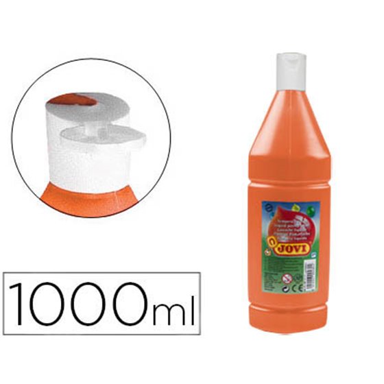 Tempera Liquida Jovi Escolar 1000 Ml Naranja