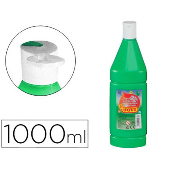 Tempera Liquida Jovi Escolar 1000 Ml Verde Medio