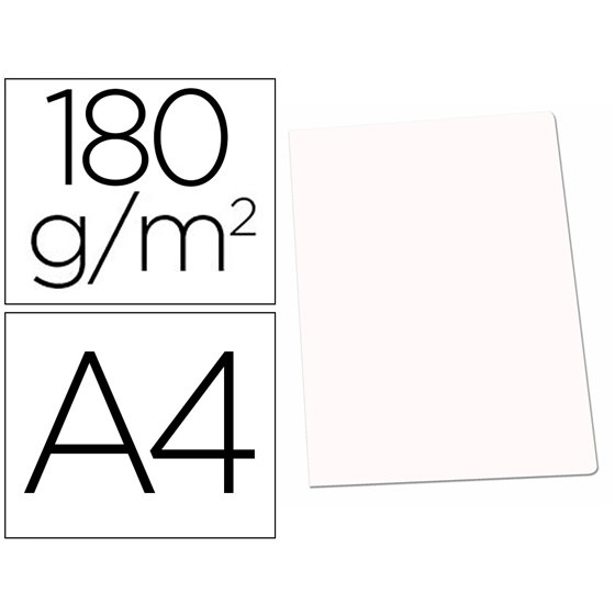 Subcarpeta Cartulina Gio Din A4 Blanca 180 G/M2