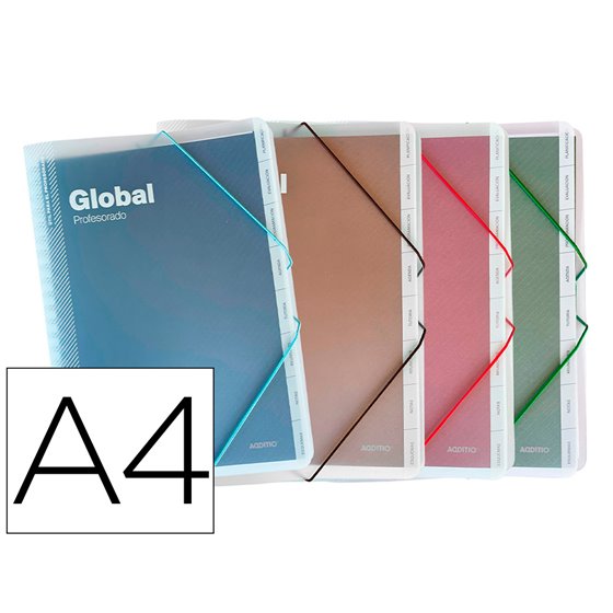 Carpeta Global Additio A4 Con Evalucion Continua Programacion Tutoria Y Reuniones