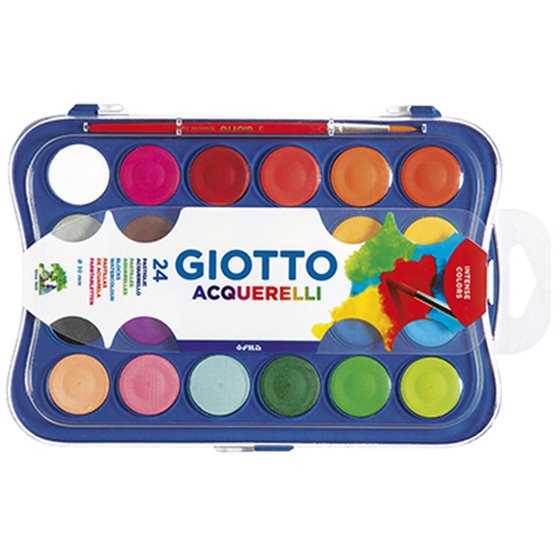 Acuarela Giotto 24 Colores Estuche De Plastico