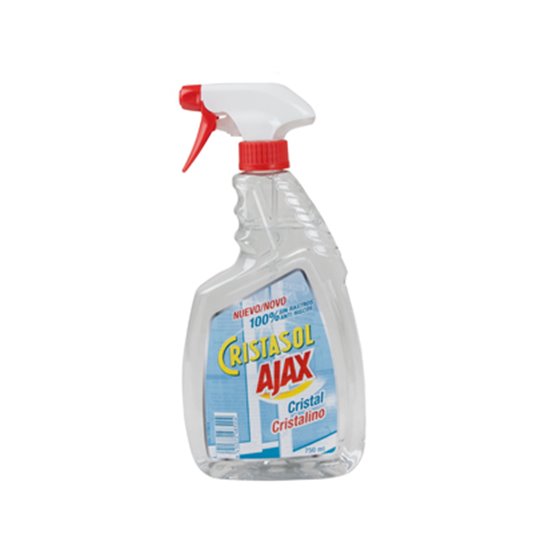 Limpiacristales Liquido Ajax Cristalino Con Pistola Pulverizadora 750 Ml