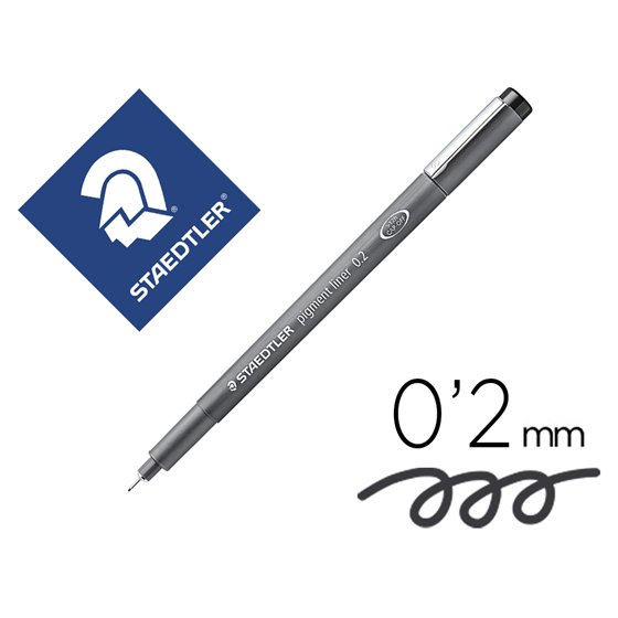 Rotulador Staedtler Calibrado Micrometrico 308 Negro 0,2 Mm Resistente Al Agua