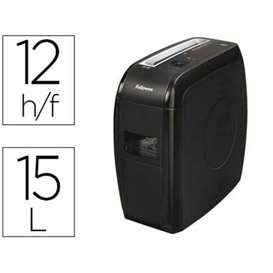 Destructora De Documentos Fellowes 21Cs Capacidad De Corte 12 H Destruye Grapas Tarjetas Credito Y Clips 15L