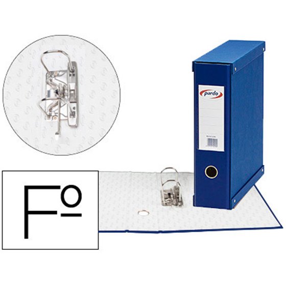 Modulo Pardo 1 Archivador De Palanca Folio 2 Anillas 70 Mm Azul 350X100X290 Mm