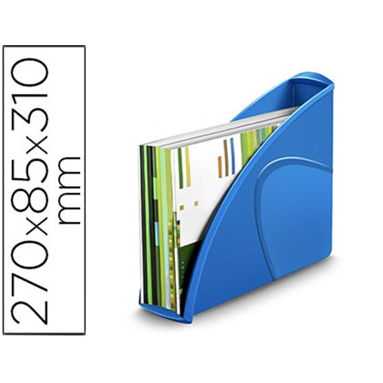 Revistero Cep Plastico Uso Vertical / Horizontal Azul 85X270X310 Mm