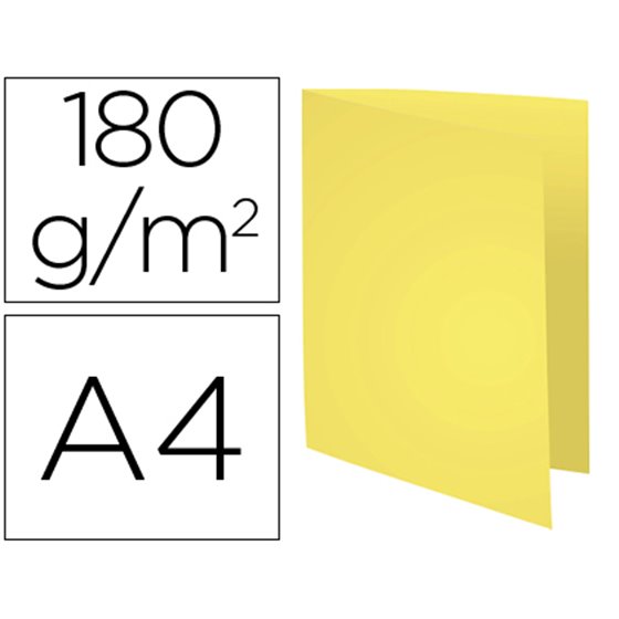 Subcarpeta Cartulina Reciclada Exacompta Din A4 Amarillo 170 Gr