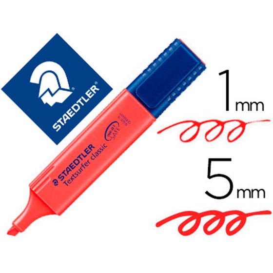 Rotulador Staedtler Textsurfer Classic 364 Fluorescente Rojo