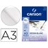 Bloc Dibujo Multitecnicas Canson Imagine Din A3 Encolado Liso 29,7X42 Cm 50 Hojas 200 Gr