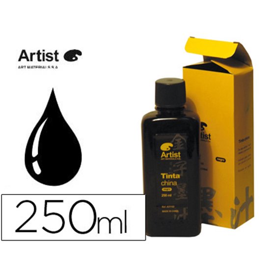 Tinta China Artist Negra Bote 250 Ml