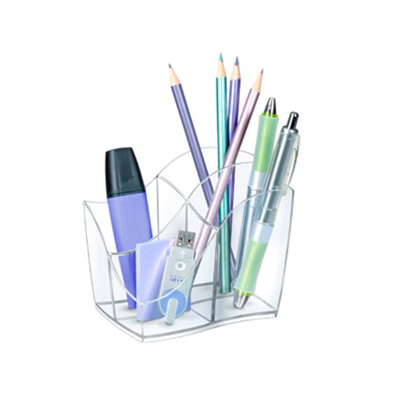 Organizador Sobremesa Cep Gama Ellypse Plastico Transparente 118X89X98 Mm
