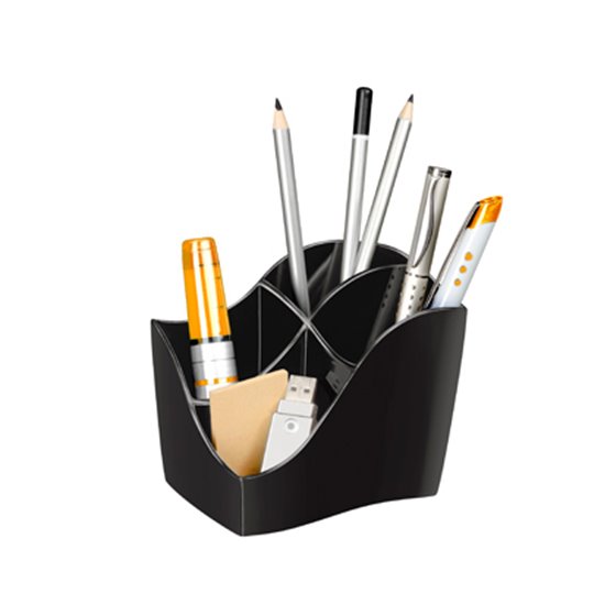 Organizador Sobremesa Cep Gama Ellypse Plastico Negro 118X89X98 Mm