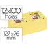 Bloc De Notas Adhesivas Quita Y Pon Post-It Super Sticky 76X127 Mm Con 12 Bloc Amarillo Canario