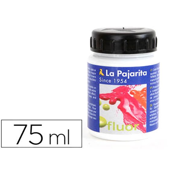 Pintura Acrilica La Pajarita F-00 Blanco Fluorescente 75Ml