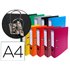 Archivador De Palanca Exacompta Carton Forrado Pvc Din A4 Colores Surtidos Lomo 70 Mm Con Compresor