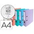 Archivador De Palanca Exacompta Carton Forrado Pvc Din A4 Colores Pasteles Surtidos Lomo 70 Mm Con