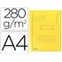 Subcarpeta Cartulina Reciclada Exacompta A4 Amarillo 280G/M2 Con 2 Solapas Interior