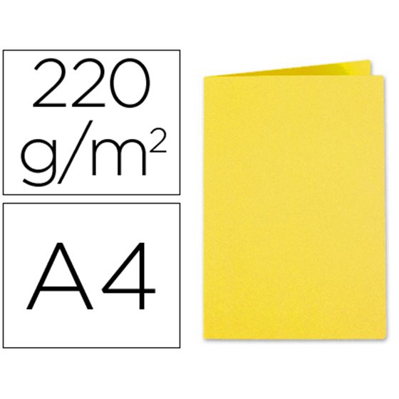 Subcarpeta Cartulina Exacompta Din A4 Amarillo 220 Gr