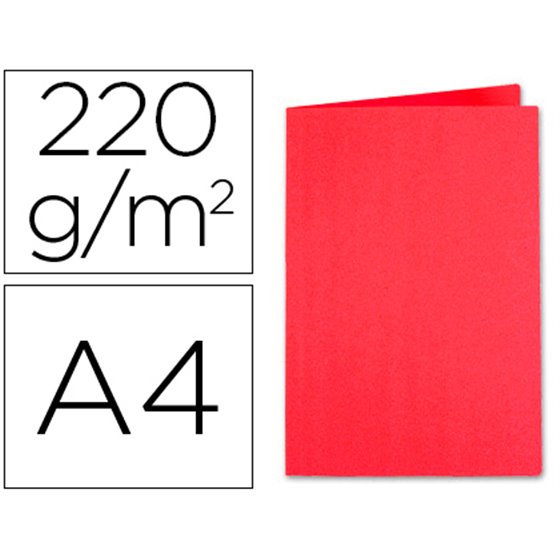 Subcarpeta Cartulina Exacompta Din A4 Rojo 220 Gr