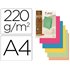 Subcarpeta Cartulina Exacompta Din A4 Paquete De 100 Unidadescolores Surtidos 220 G/M2