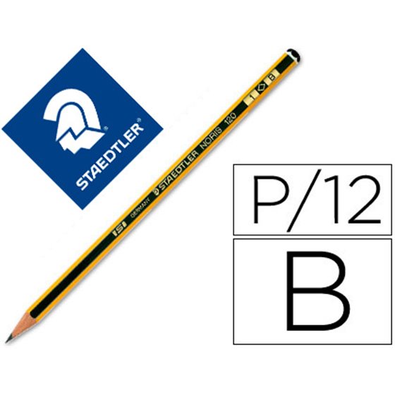 Lapices De Grafito Staedtler Noris N.1 B Unidad