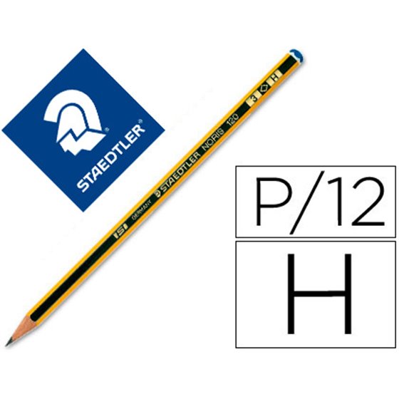 Lapices De Grafito Staedtler Noris N.3 H Unidad