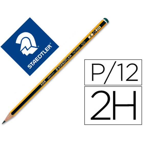 Lapices De Grafito Staedtler Noris N.4 2H Unidad