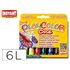 Tempera Solida En Barra Playcolor Escolar Caja De 6 Colores Surtidos