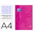 Bloc Espiral Oxford European Book Tapa Extradura Din A4 80 Hojas Cuadricula 5 Mm Color Rosa