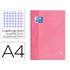 Bloc Espiral Oxford Tapa Extradura Microperforado Din A4 80 Hojas Cuadros 5 Mm Color Rosa Dulce