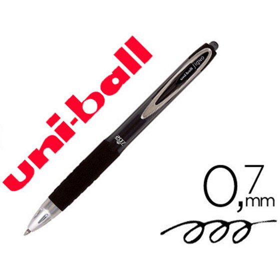 Boligrafo Uni-Ball Roller Umn-207 Retractil 0,7 Mm Color Negro