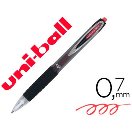 Boligrafo Uni-Ball Roller Umn-207 Retractil 0,7 Mm Color Rojo